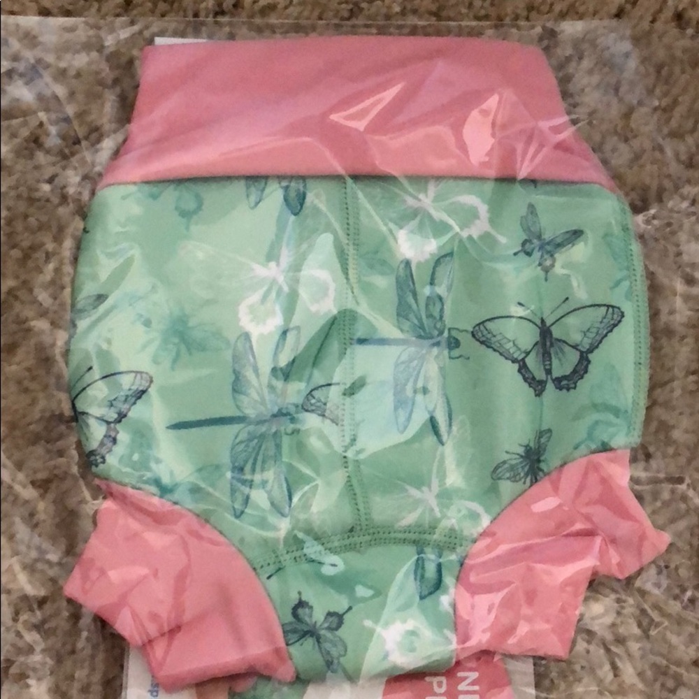 NWT Happy Nappy Dragonfly swim diaper 0-3 months